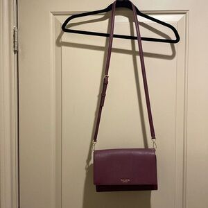 Kate Spade New York, deep berry, removable straps, crossbody.